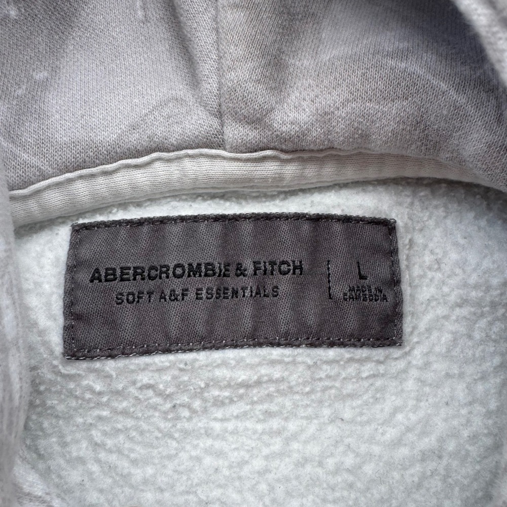 Vintage Y2K Abercrombie Yellowstone Montana Hoodie Camo Western Grey L (f10) - Picture 5 of 8